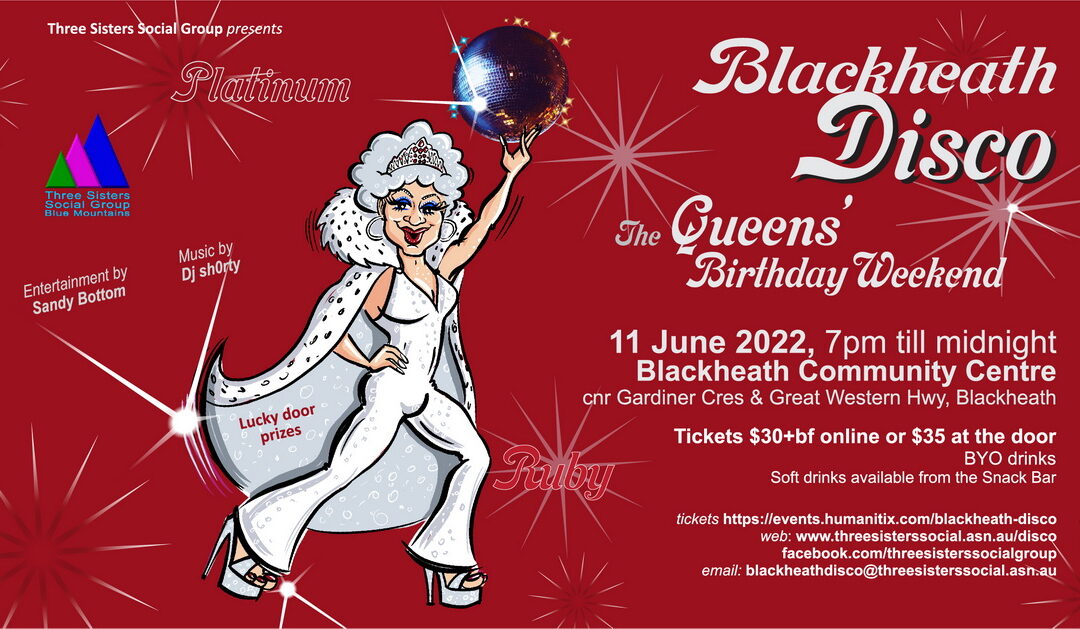 Blackheath Disco Ball – SATURDAY, JUNE 11, 2022 AT 7 PM